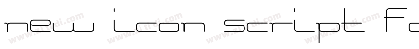 New Icon Script Font字体转换